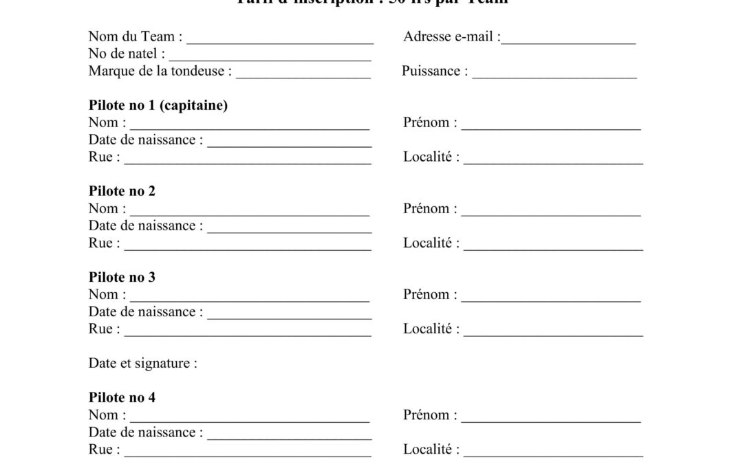Les inscriptions sont ouvertes! Alors GAZZZZZZZZZZZZZ